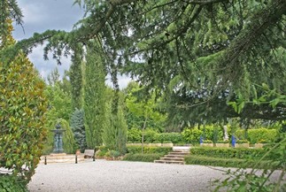 The Villa Quélude in its wooded setting